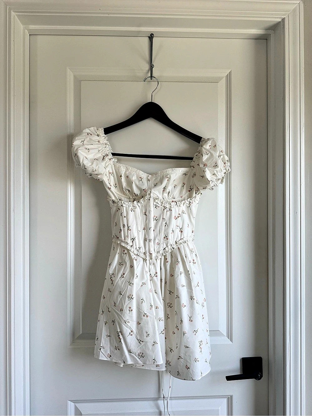 Babyboo Fashion Penelope Mini Dress Floral White & Pink Small